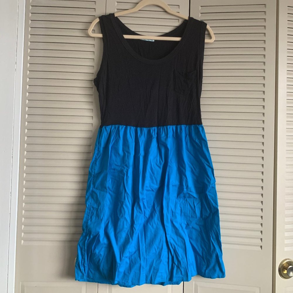 Black and Blue Tank Top Dress from Maurices